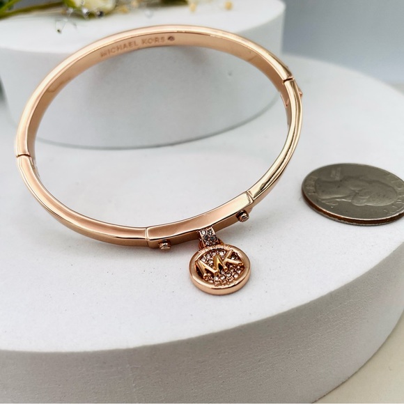 Michael Kors Rose Gold-Tone Stainless Steel Bracelet - Picture 1 of 4